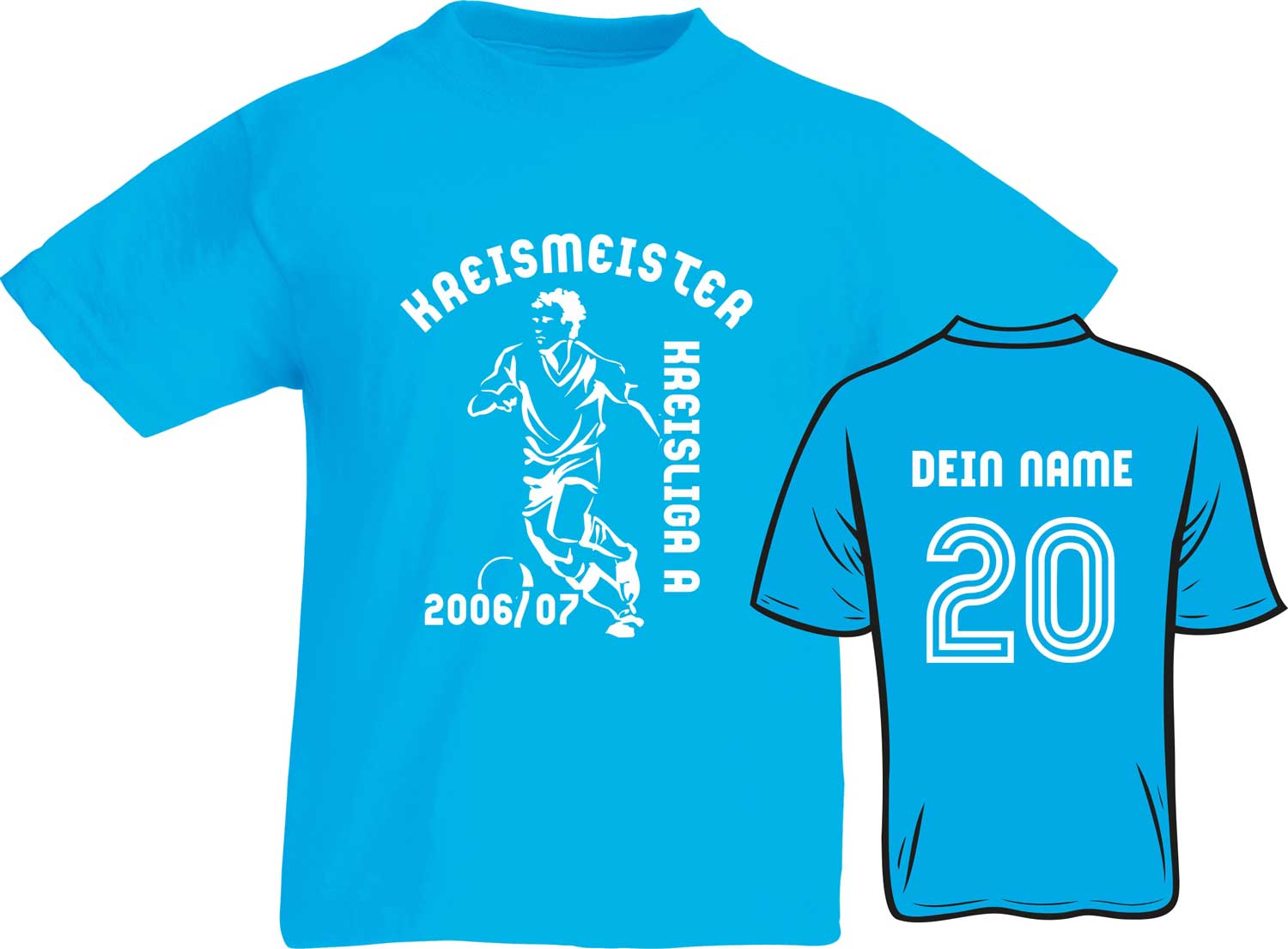 Meistershirt Fußball F110 Kids mit beidseitigem Druck