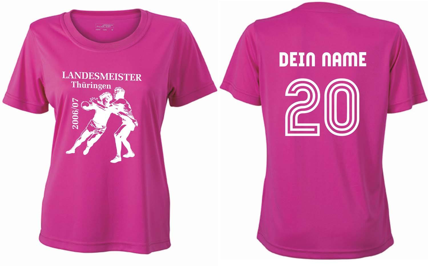 Meistershirt Handball Ladies ACTIV mit beidseitigem Druck