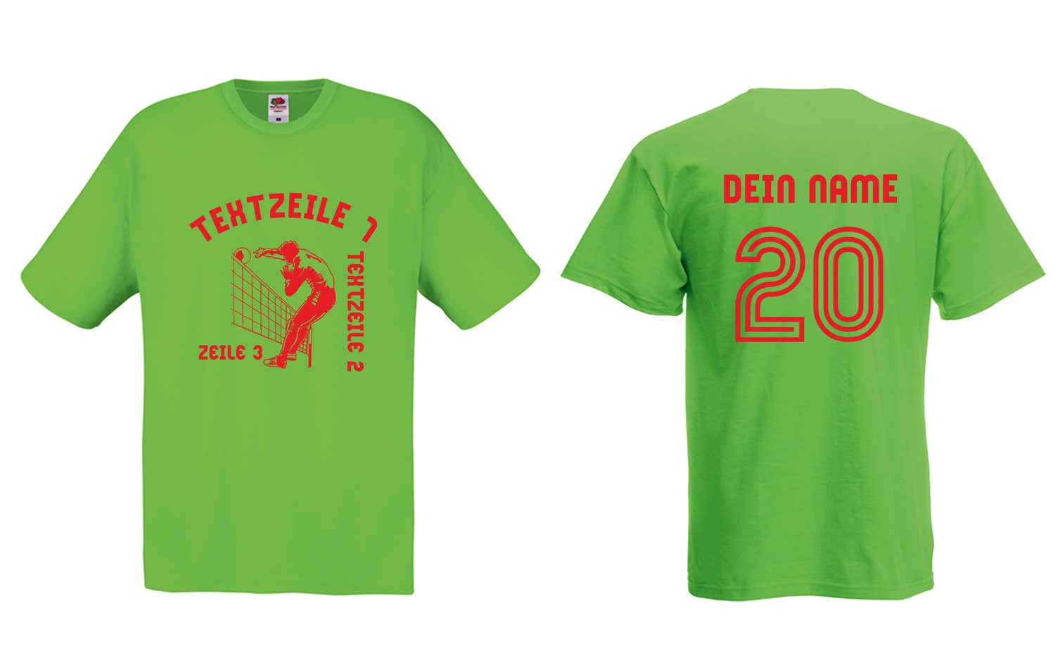 Meistershirt Volleyball F110 mit beidseitigem Druck