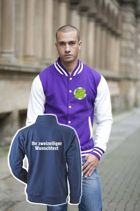 Just Hoods Vereins-Varsity Jacket JH043