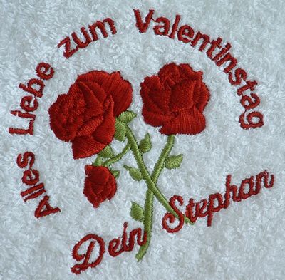 BearDream Handtuch mit Stickerei "Rose"