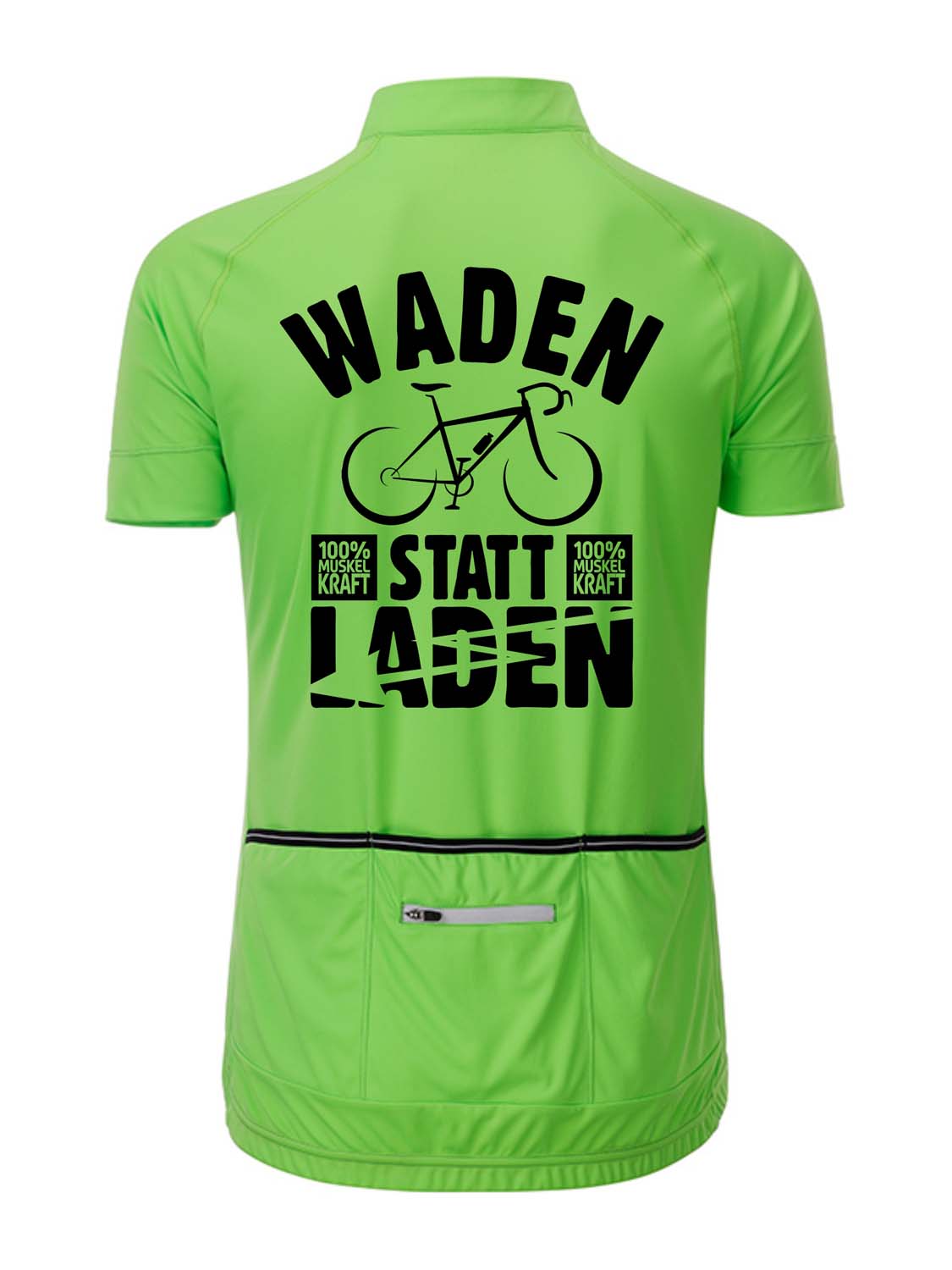 Herren Rad-Trikot Fullzip "Waden statt Laden" JN516WL