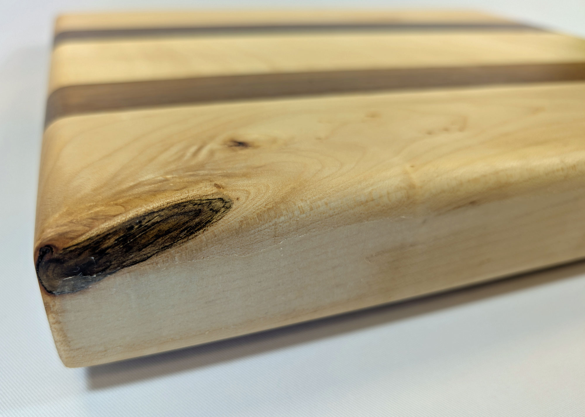 Schneidebrett Ahorn - Nussbaum 345 x 285 x 45 mm