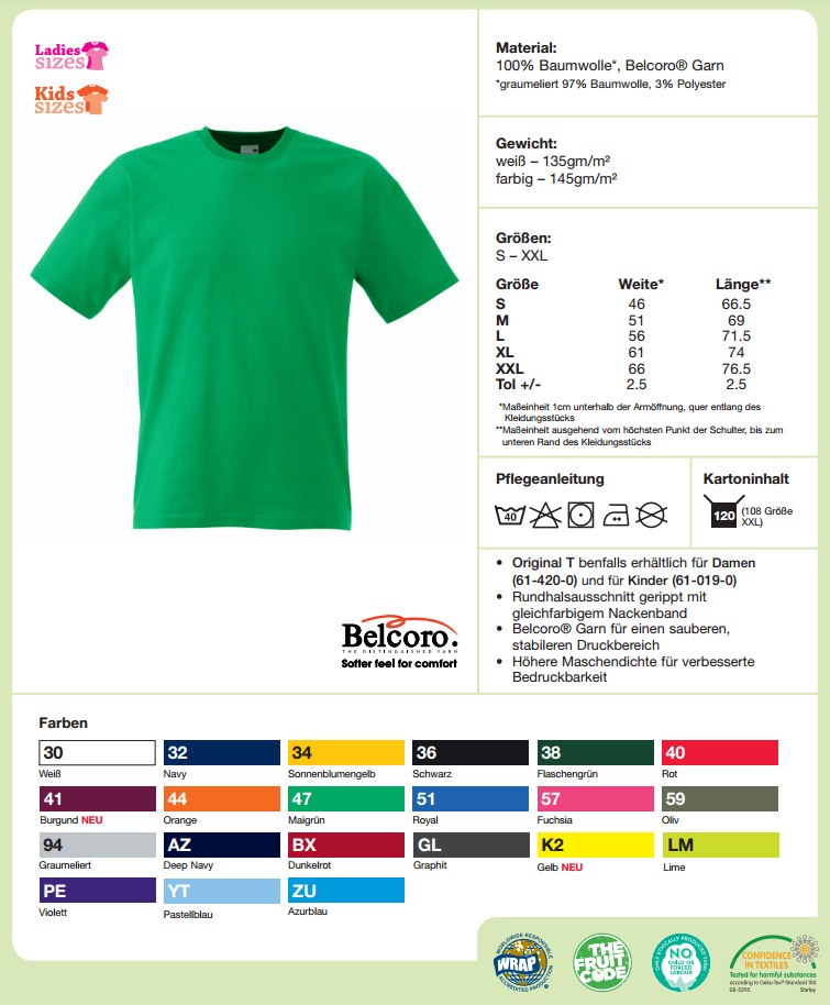 Meistershirt Handball F110 mit beidseitigem Druck