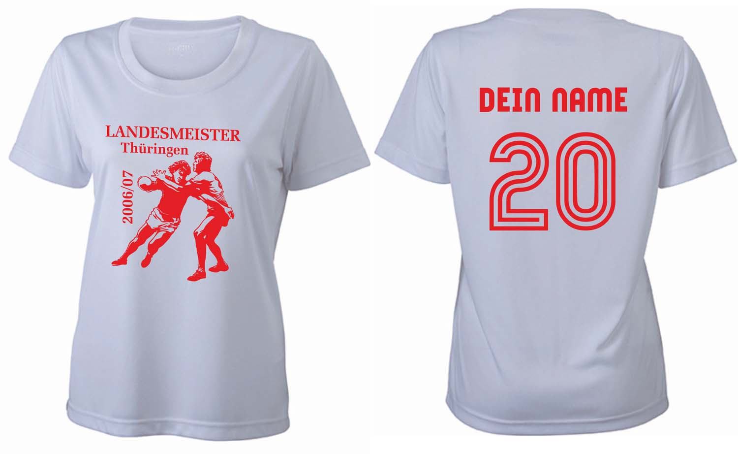 Meistershirt Handball Ladies ACTIV mit beidseitigem Druck