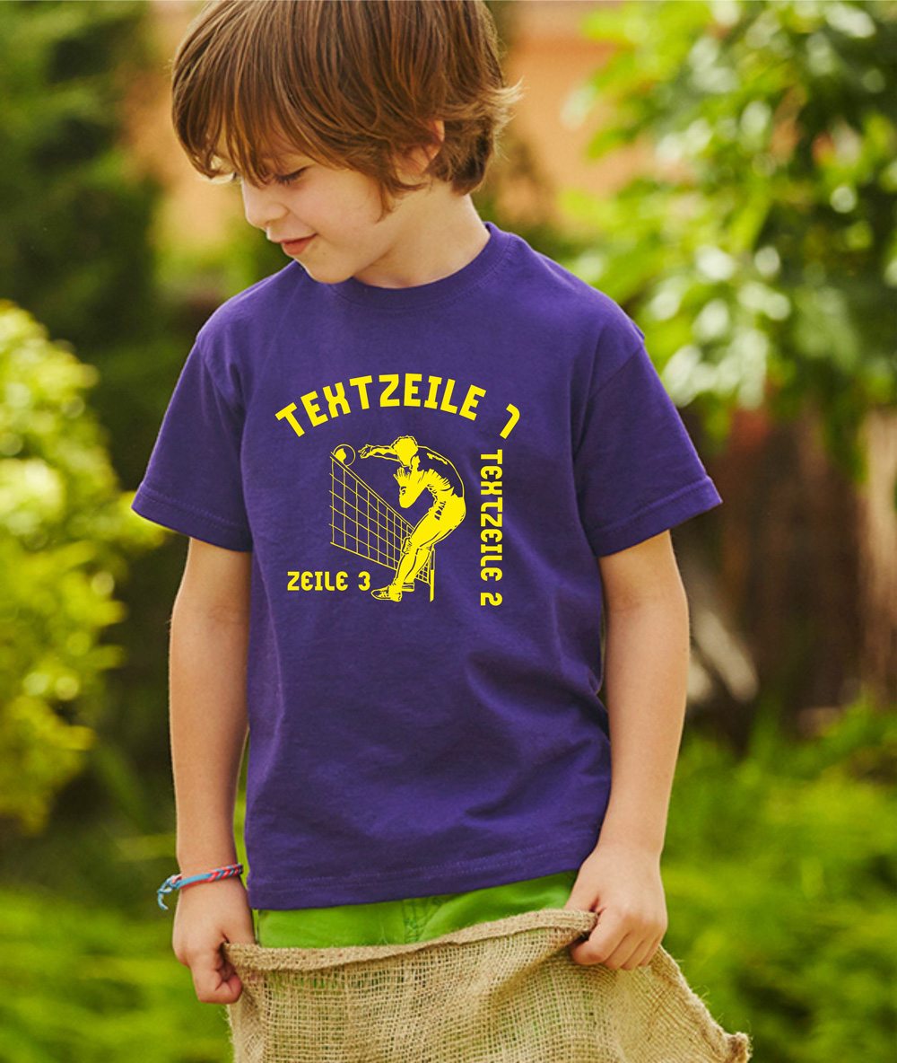 Meistershirt Volleyball F110 Kids mit beidseitigem Druck