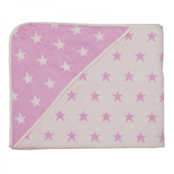 Framsohn Kinderbadetuch "Organic Stars" mit Kapuze und individueller Stickerei 38230