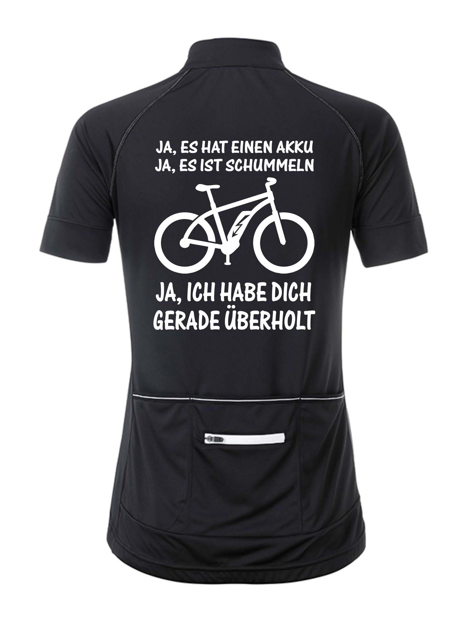 Damen Radshirt "Ja, es hat einen Akku" JN513JA