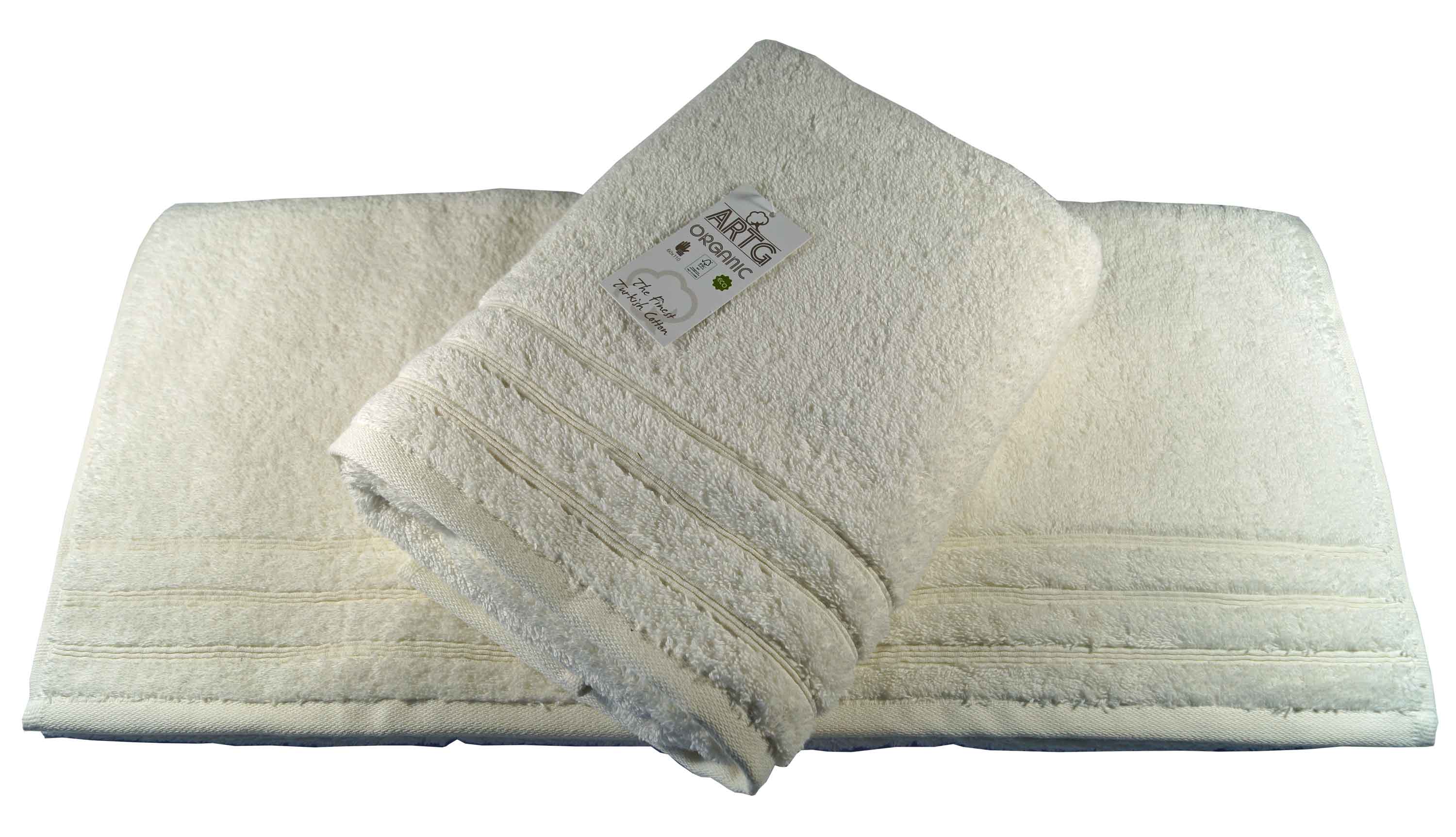 A&R Organic Duschtuch mit Text-Stickerei AR504