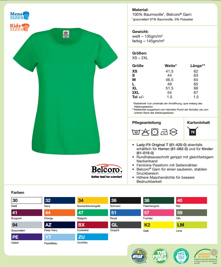 Meistershirt Fußball F111 Ladies mit beidseitigem Druck