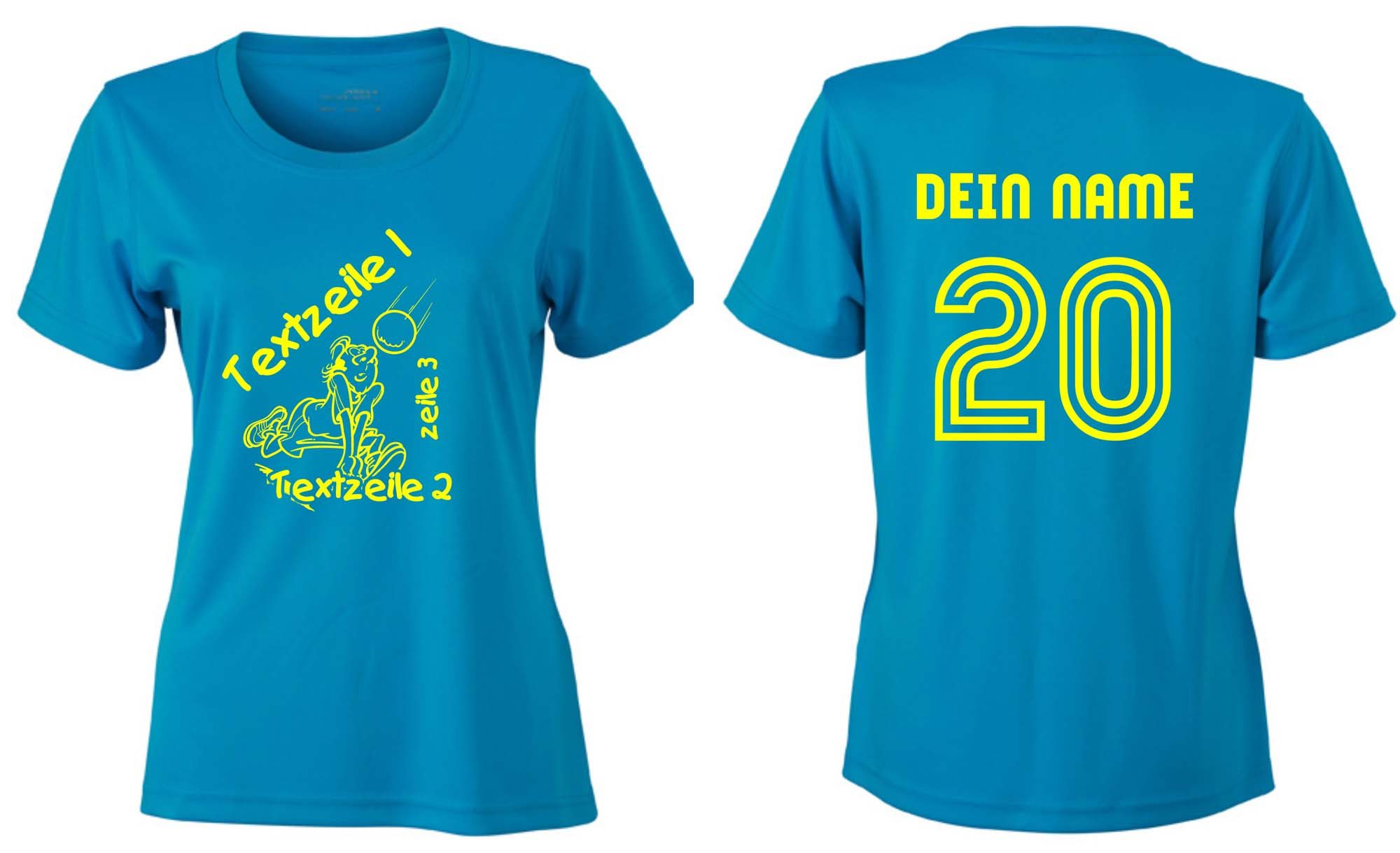 Meistershirt Volleyball Ladies ACTIV mit beidseitigem Druck