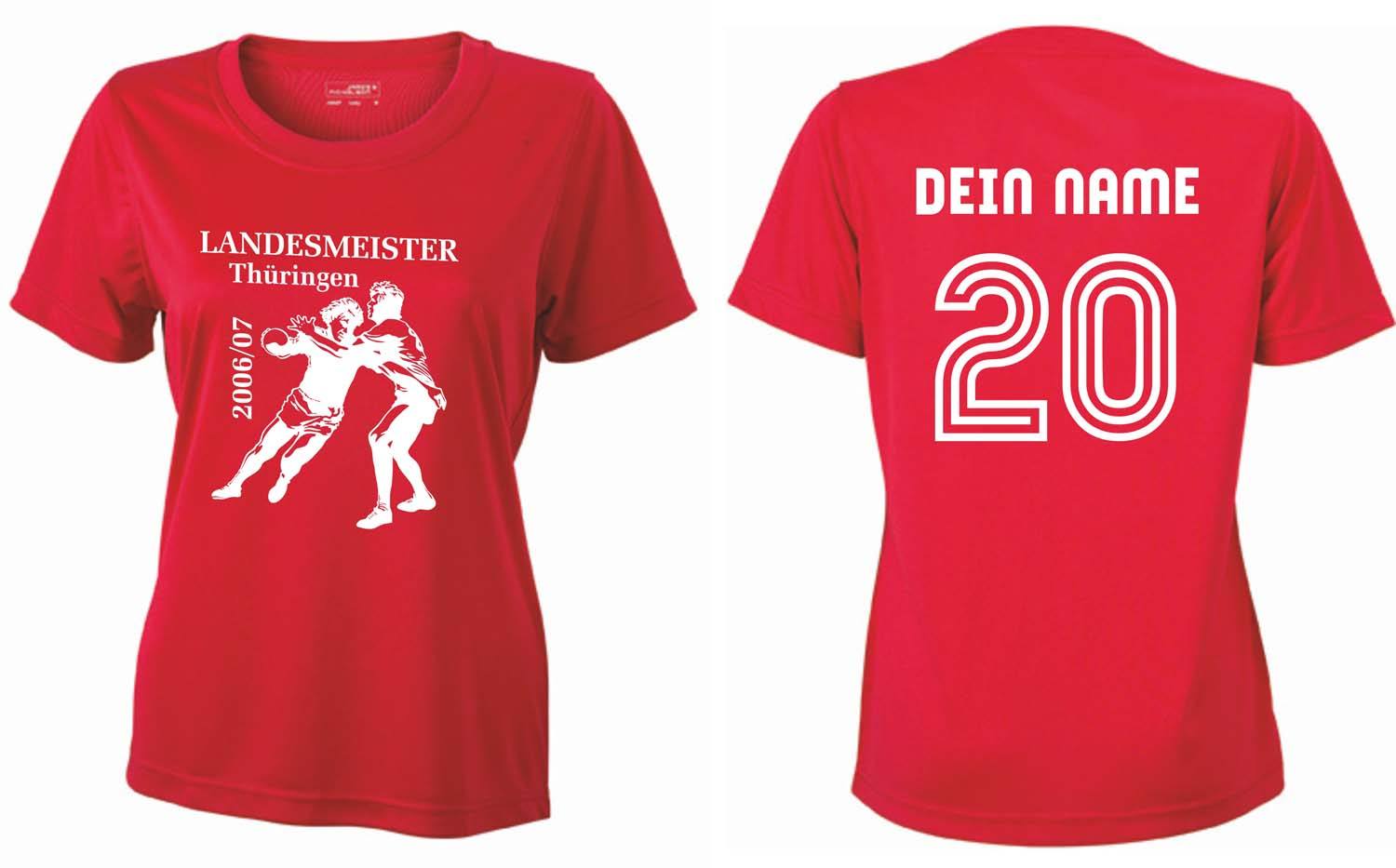 Meistershirt Handball Ladies ACTIV mit beidseitigem Druck