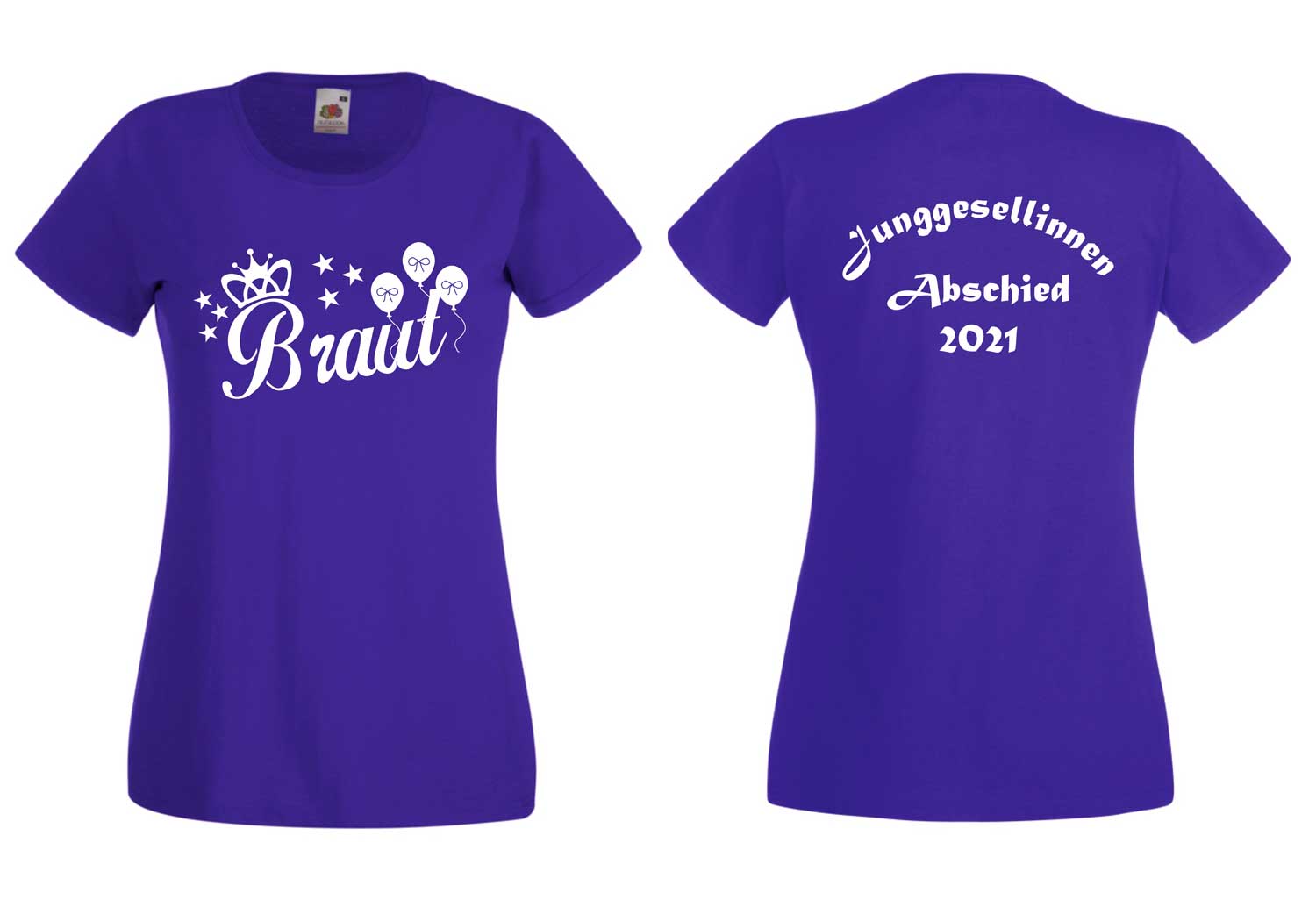 Damen JGA-Shirt "Braut - Balloon"