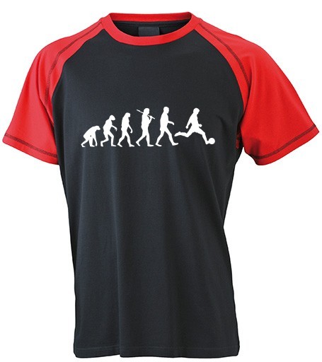 Evolution-Shirt RAGLAN-T mit beidseitigem Druck