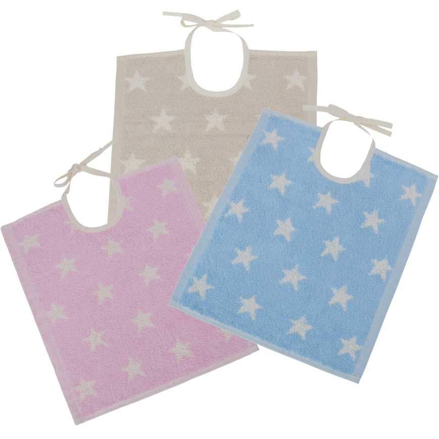 Framsohn Baby-Lätzchen "Organic Stars" mit individueller Stickerei 58230