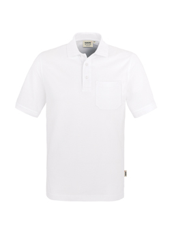 HAKRO Pocket-Poloshirt Top 802 mit Textdruck