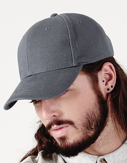 Pro-Style Heavy Brushed Cotton Cap B65 mit Text-Stickerei