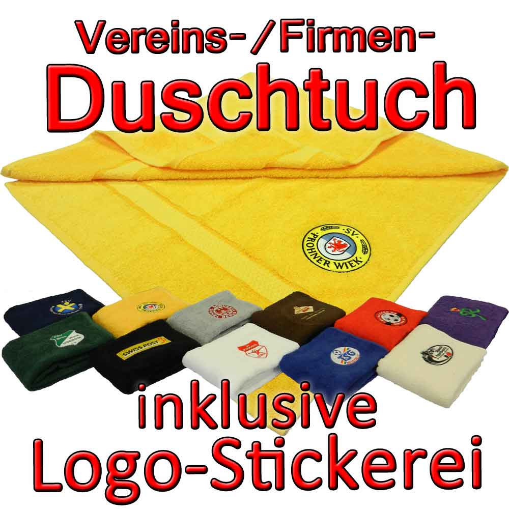Duschtuch von BearDream mit Logo-Stickerei