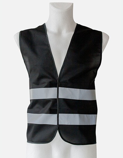 Farbige Funktionsweste mit beidseitigem Textdruck