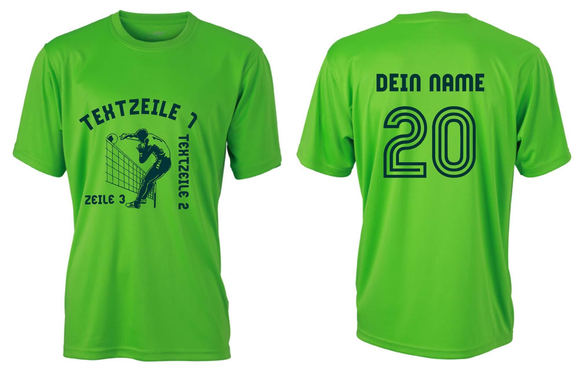 Meistershirt Volleyball ACTIV mit beidseitigem Druck