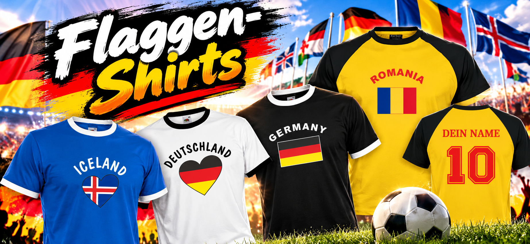 Flaggen-Shirts