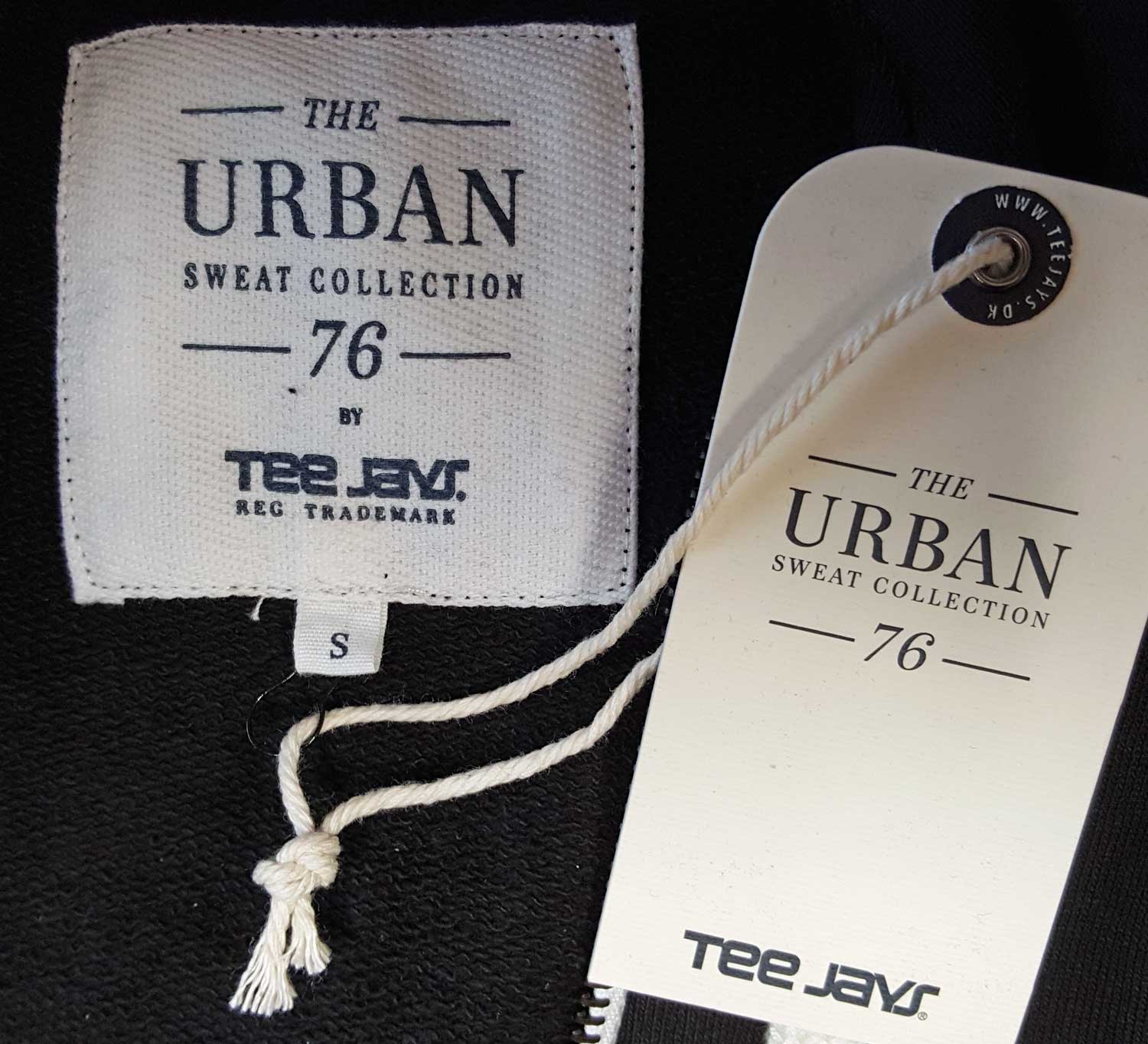 TeeJays Urban Kapuzen Sweatjacke bedruckt mit deinem Ort TJ5402