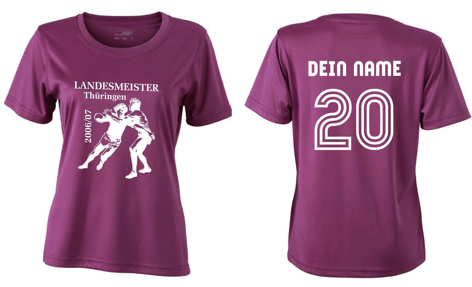 Meistershirt Handball Ladies ACTIV mit beidseitigem Druck
