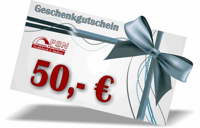 50 EUR Geschenkgutschein von TDruck.de