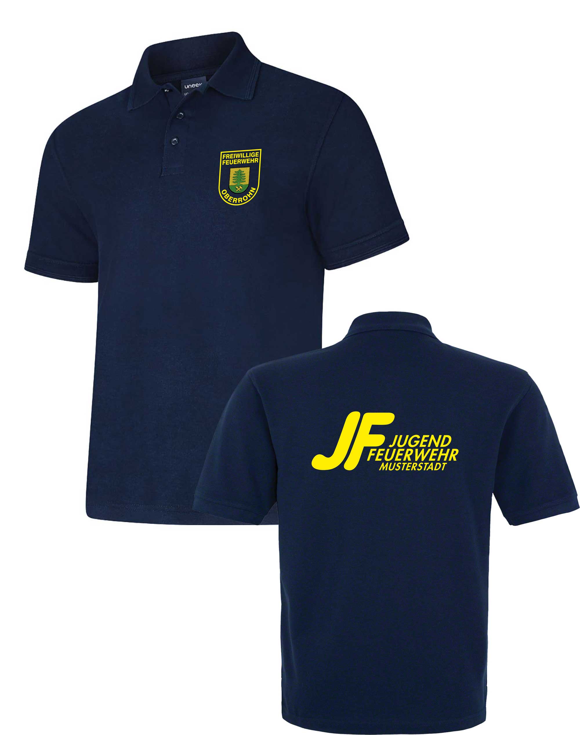 Feuerwehr Poloshirt FP1300FW mit Wappenstickerei