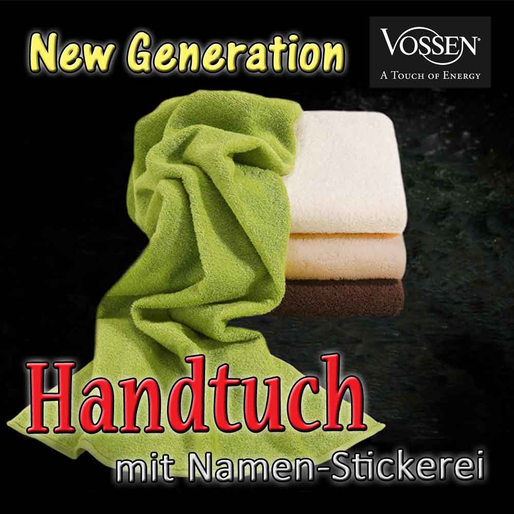 Vossen New Generation Handtuch mit Text-Stickerei