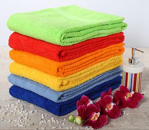 Floringo Promo-Star Handtuch mit Text-Stickerei