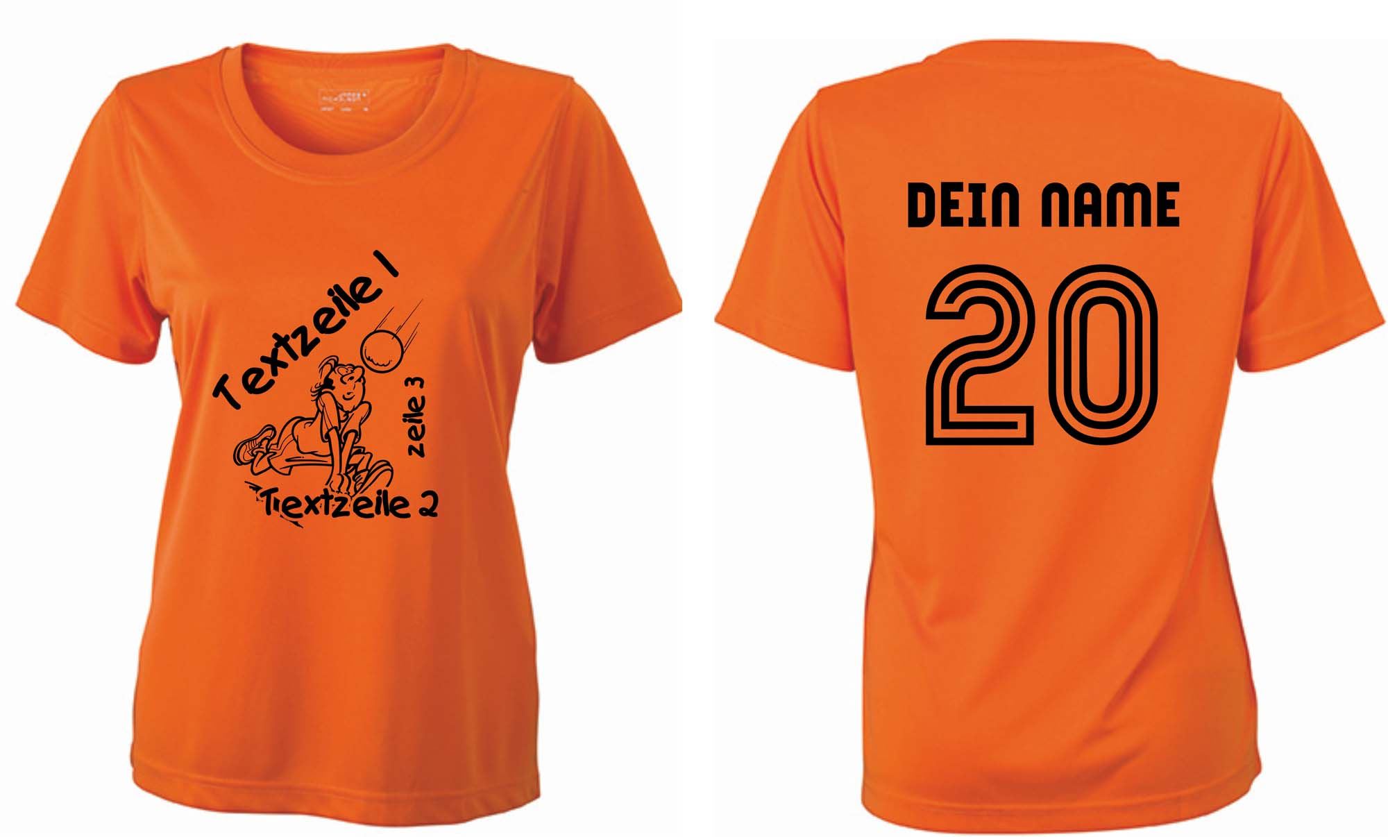 Meistershirt Volleyball Ladies ACTIV mit beidseitigem Druck