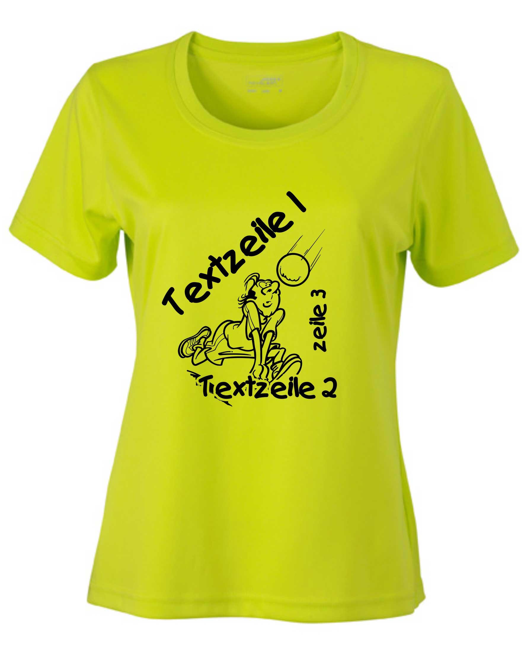 Meistershirt Volleyball Ladies ACTIV mit beidseitigem Druck
