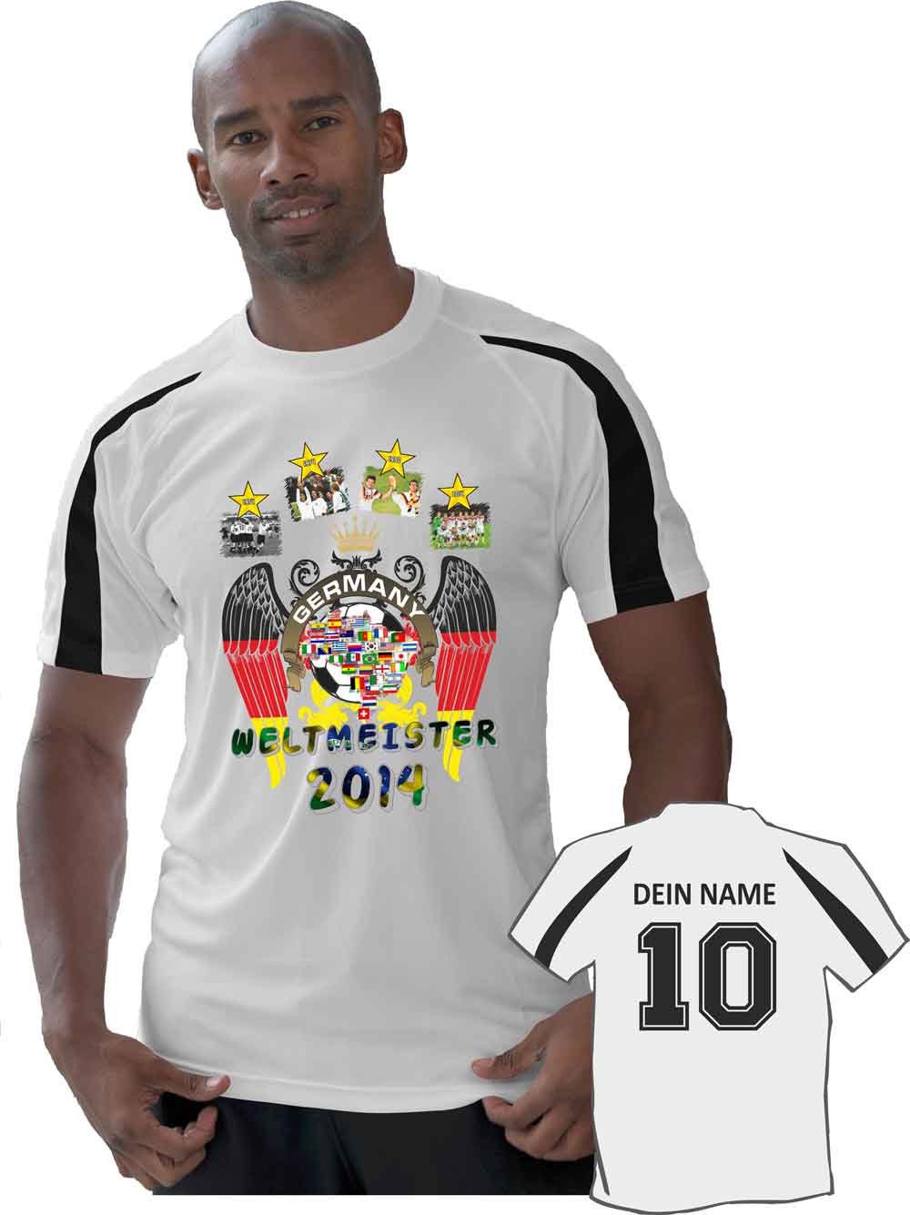 Weltmeister-Shirt GERMANY COOL T mit individuellem Rückendruck