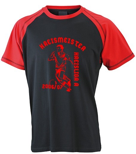 Meistershirt Fußball RaglanT mit beidseitigem Druck