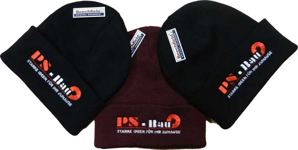 Beanie mit Logo bestickt Beechfield Original Cuffed Beanie B45