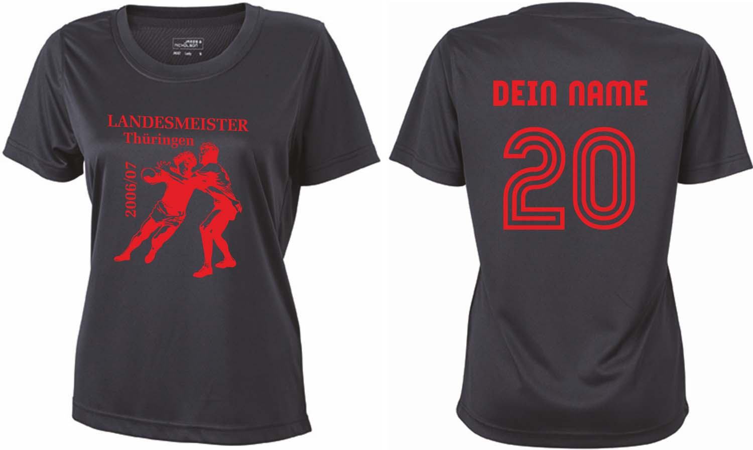 Meistershirt Handball Ladies ACTIV mit beidseitigem Druck
