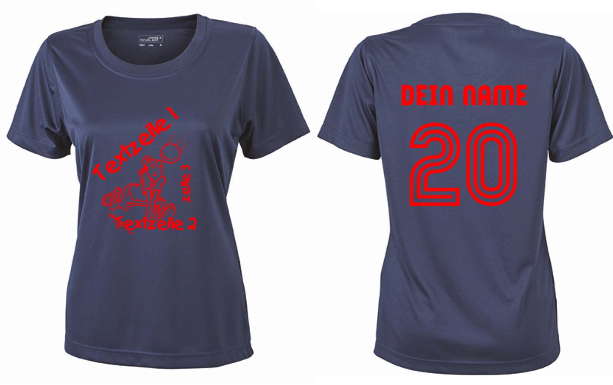 Meistershirt Volleyball Ladies ACTIV mit beidseitigem Druck