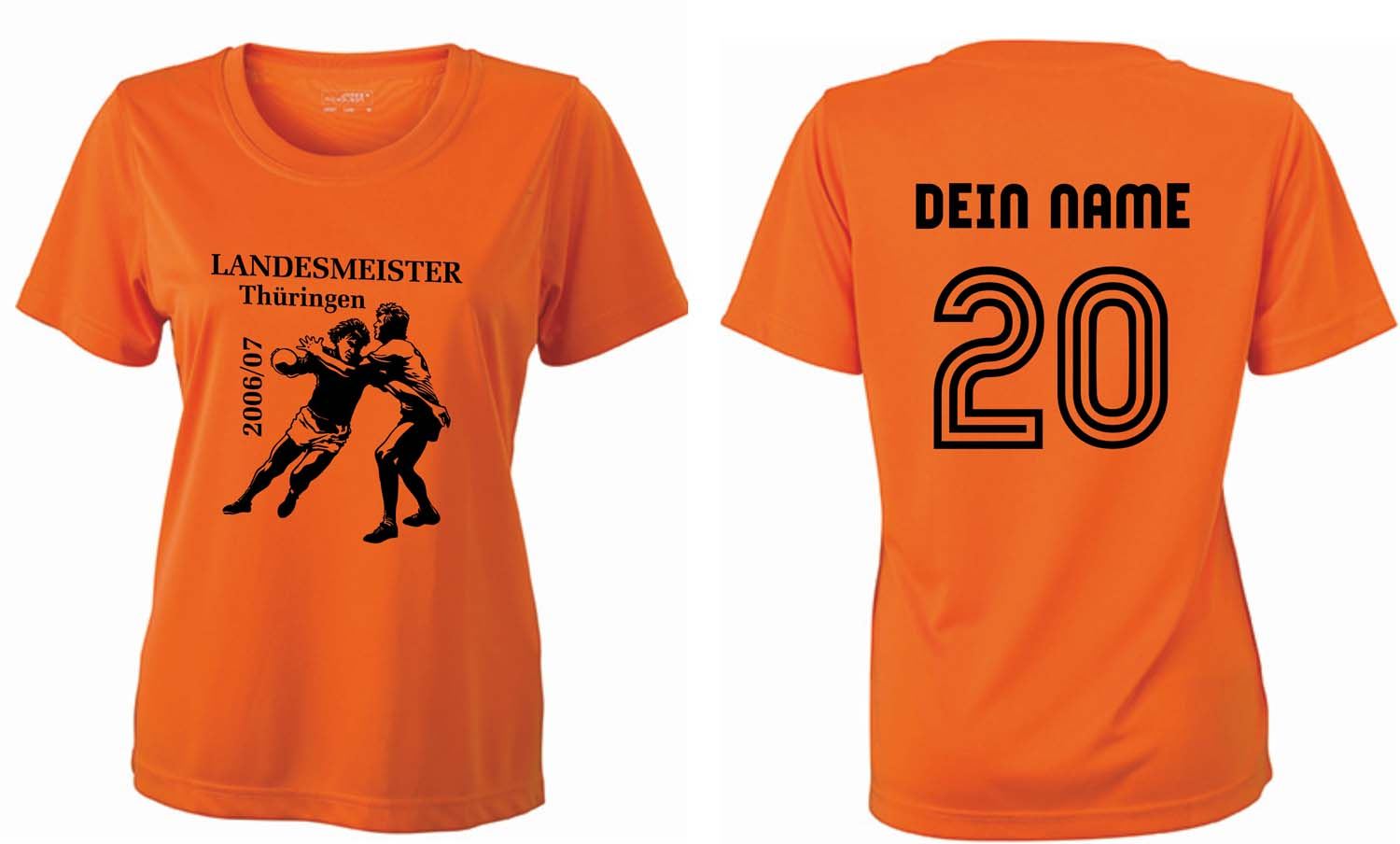 Meistershirt Handball Ladies ACTIV mit beidseitigem Druck