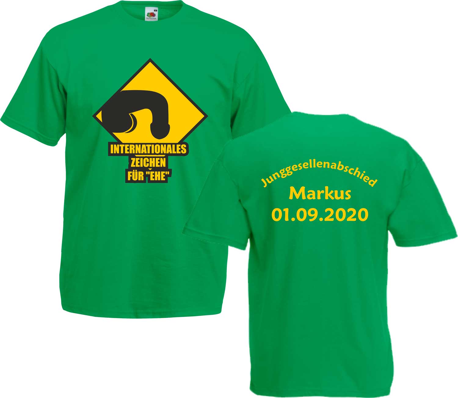 Herren JGA-Shirt "Internationales Zeichen für Ehe"