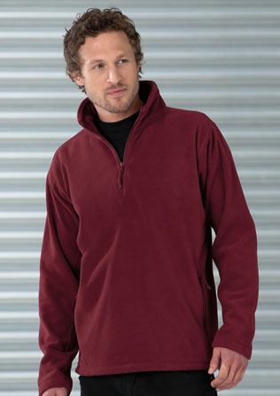 RUSSEL Outdoor Fleece 1/4-Zip Z8740 mit Textstickerei