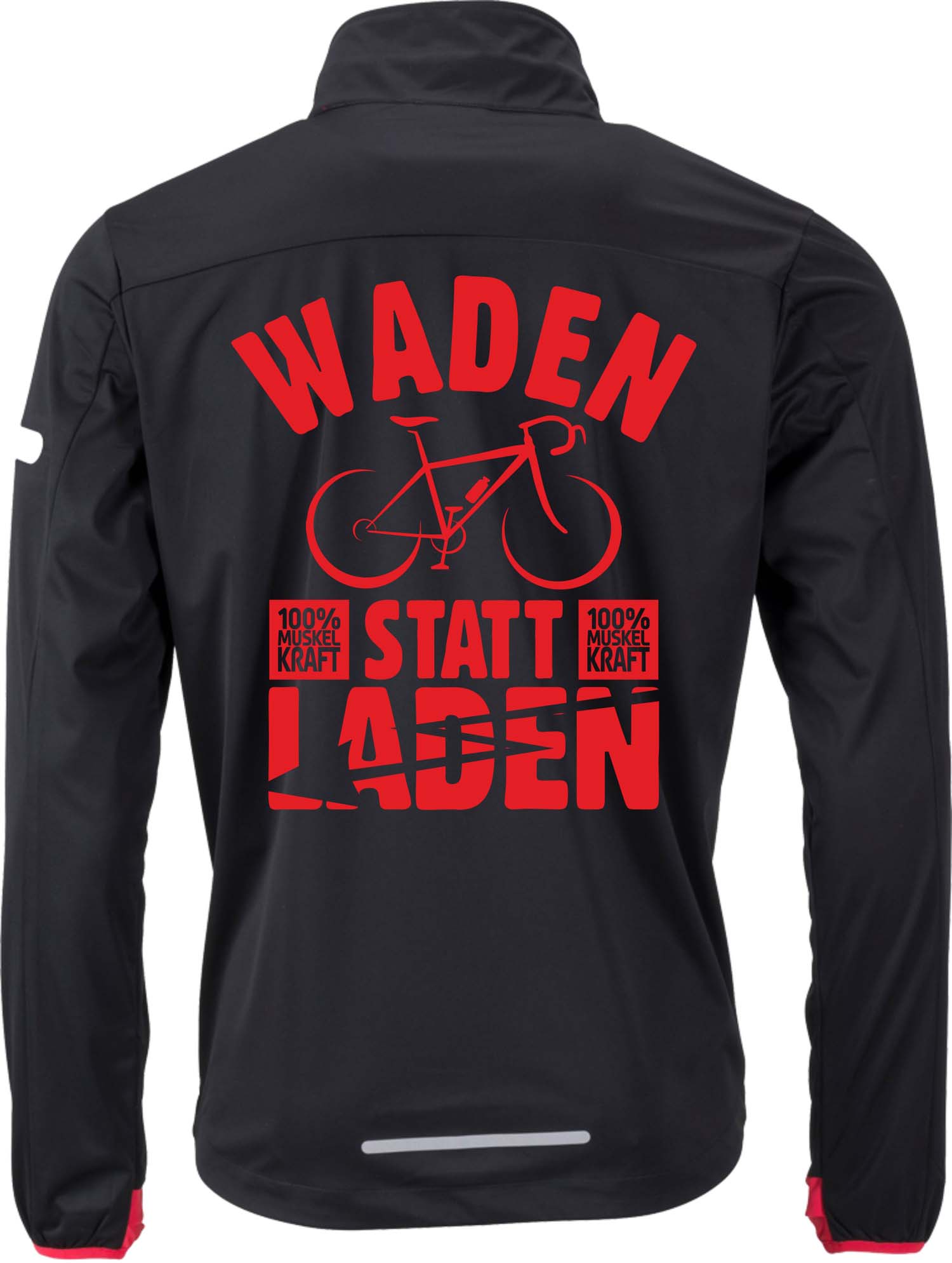 Herren Softshell-Radjacke "Waden statt Laden" JN1126WL