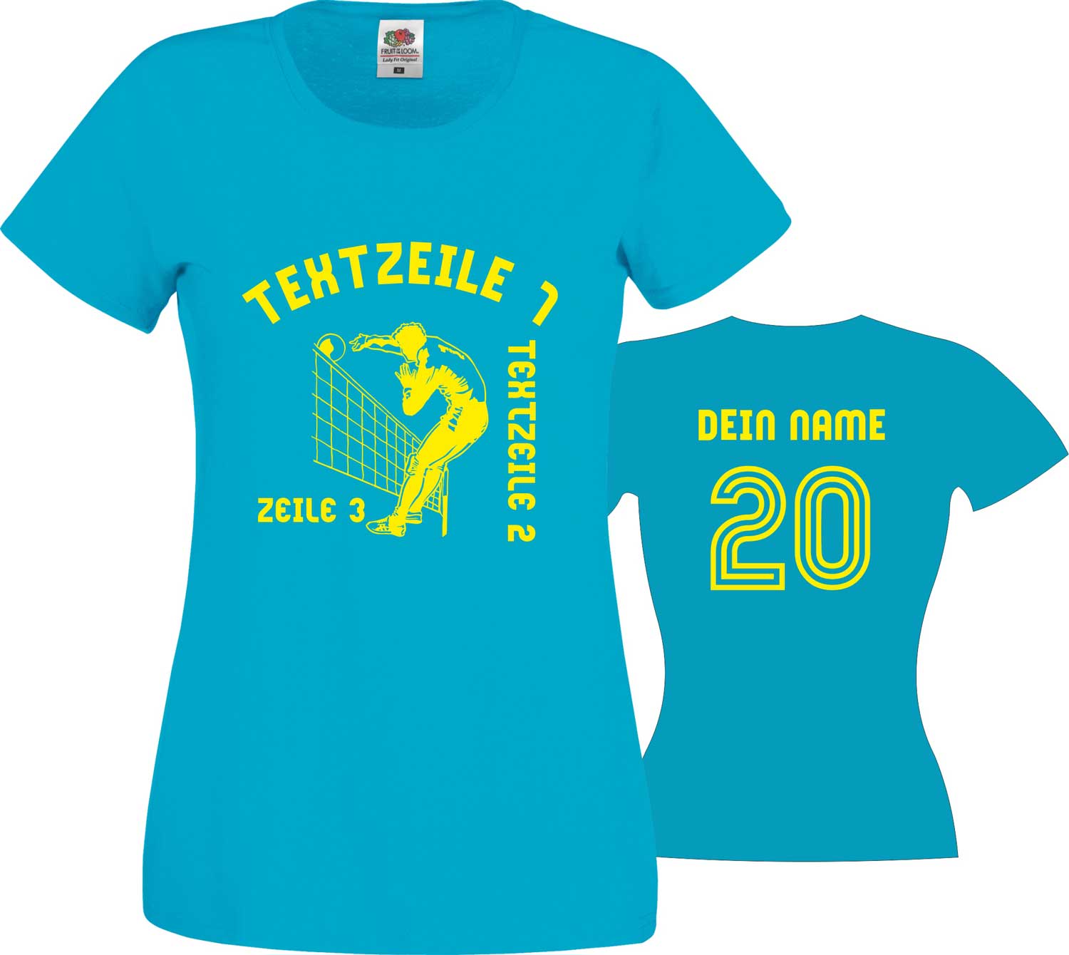 Meistershirt Volleyball F111 Ladies mit beidseitigem Druck