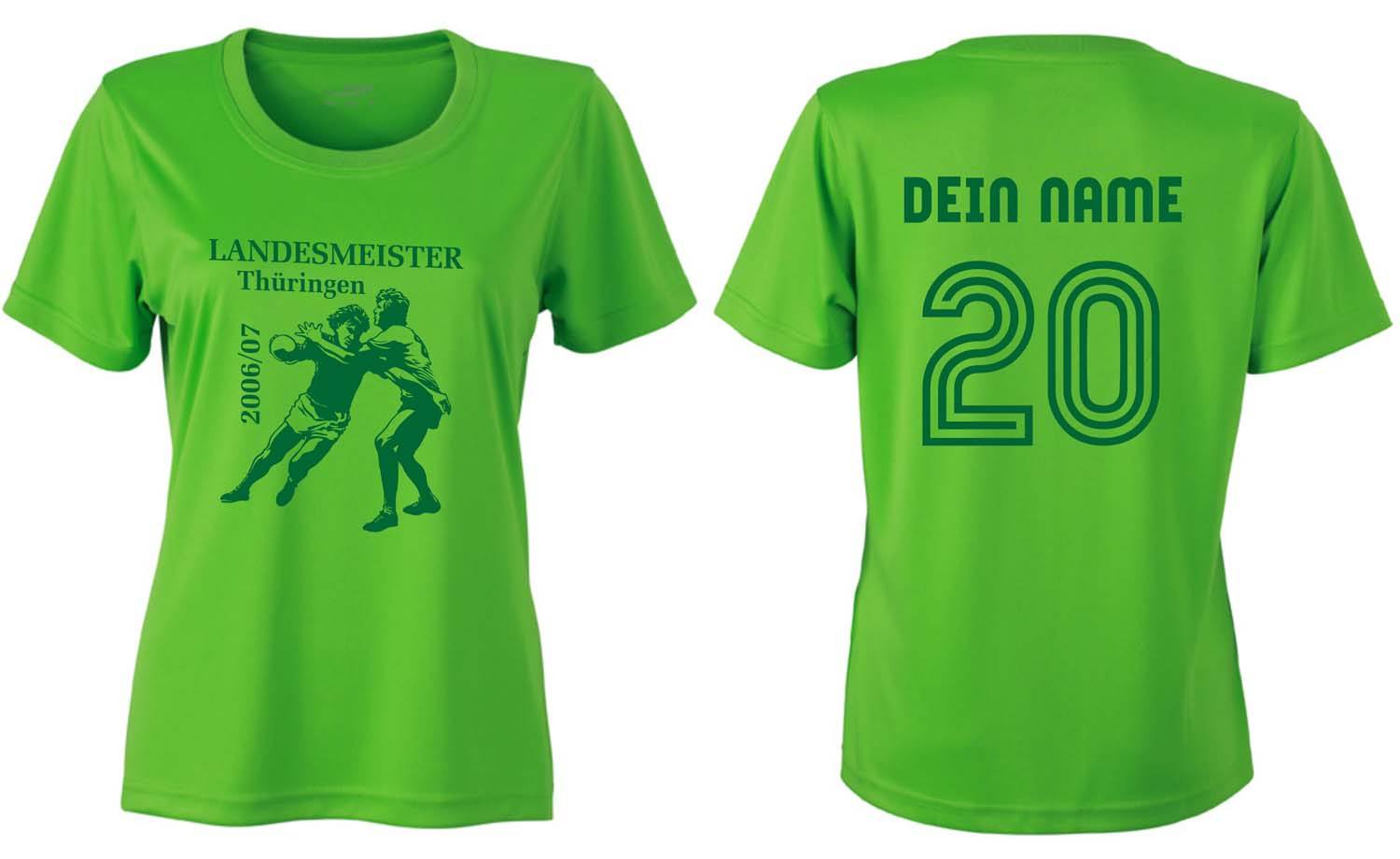 Meistershirt Handball Ladies ACTIV mit beidseitigem Druck