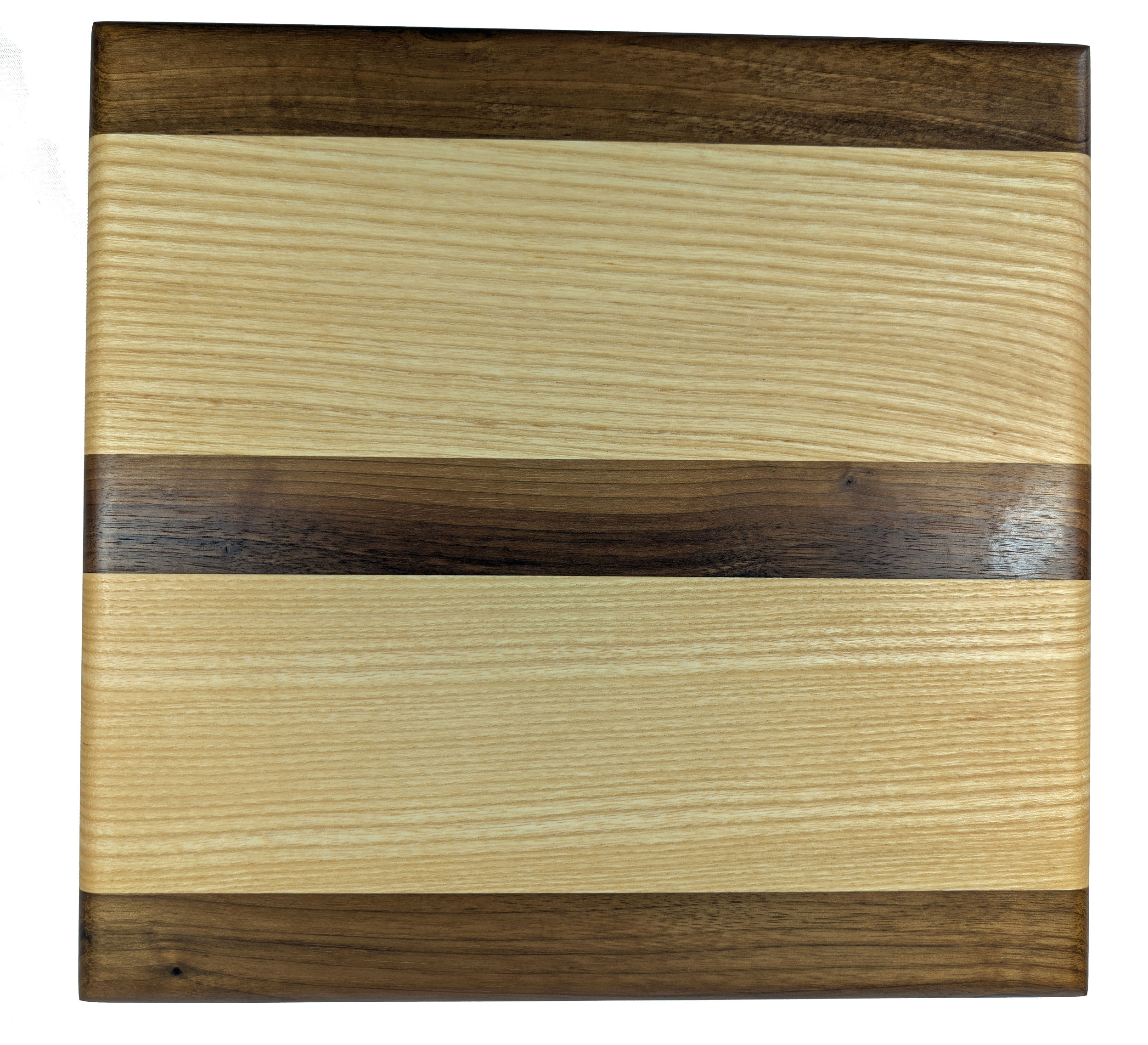 Schneidebrett Esche - Nussbaum 320 x 310 x 50 mm