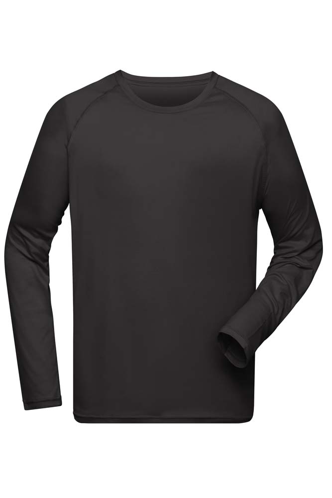 J&N Men's Recycled Sports Longsleeve T JN522