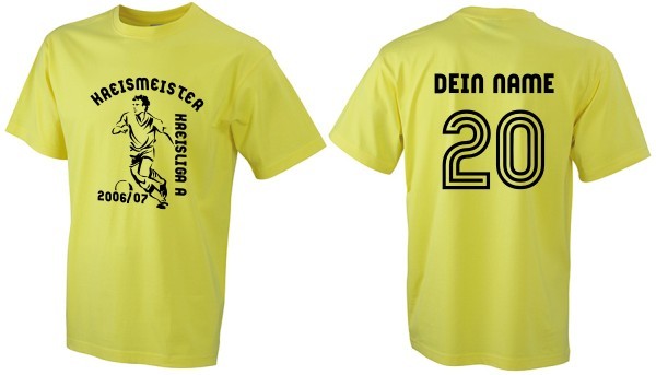 Meistershirt Fußball BASIC mit beidseitigem Druck