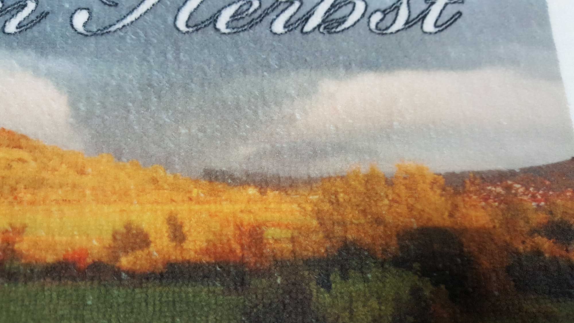 Microfaser Duschtuch mit Fotodruck bis DIN A3