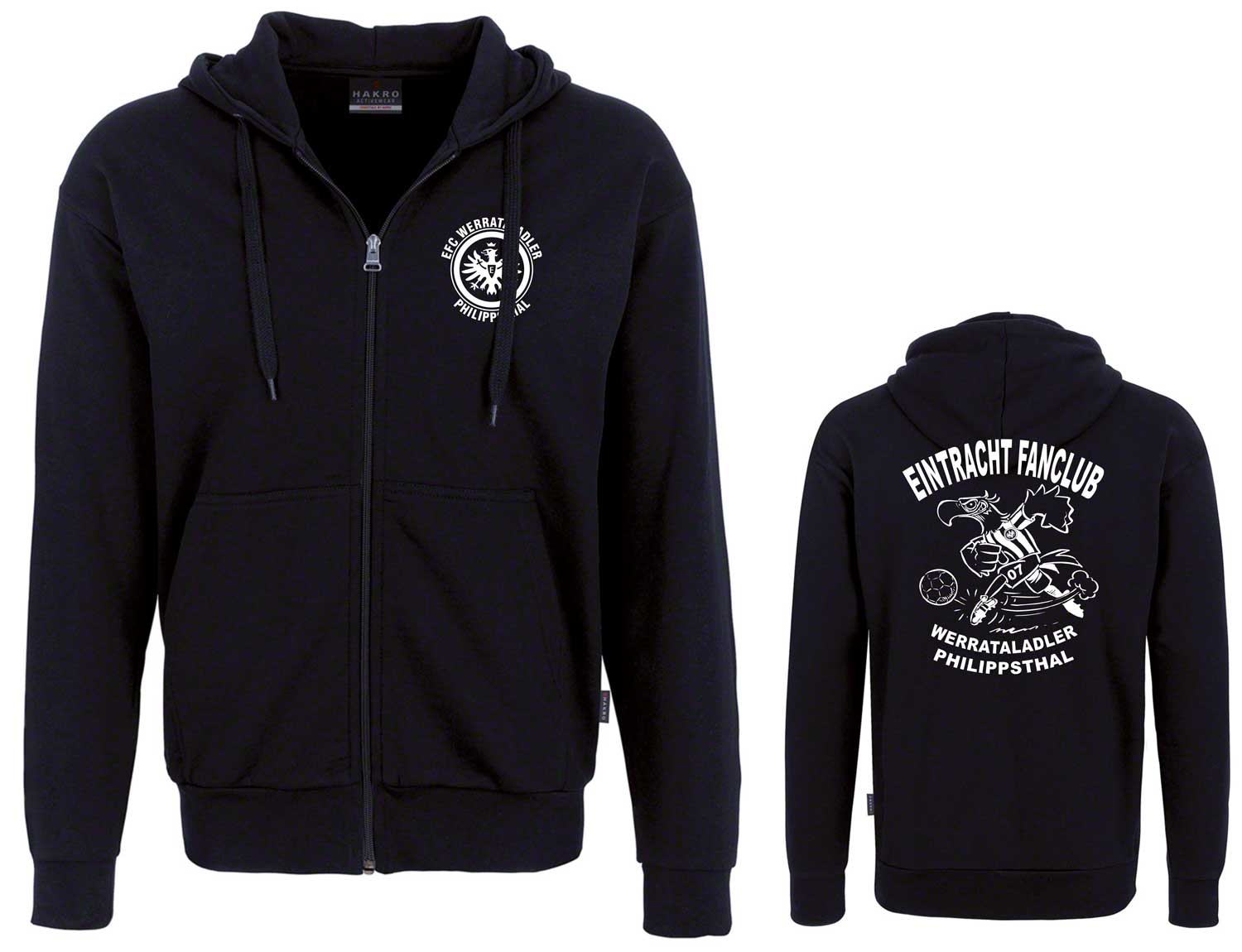 Hakro Premium Kapuzen-Sweatjacke EFC Werrataladler