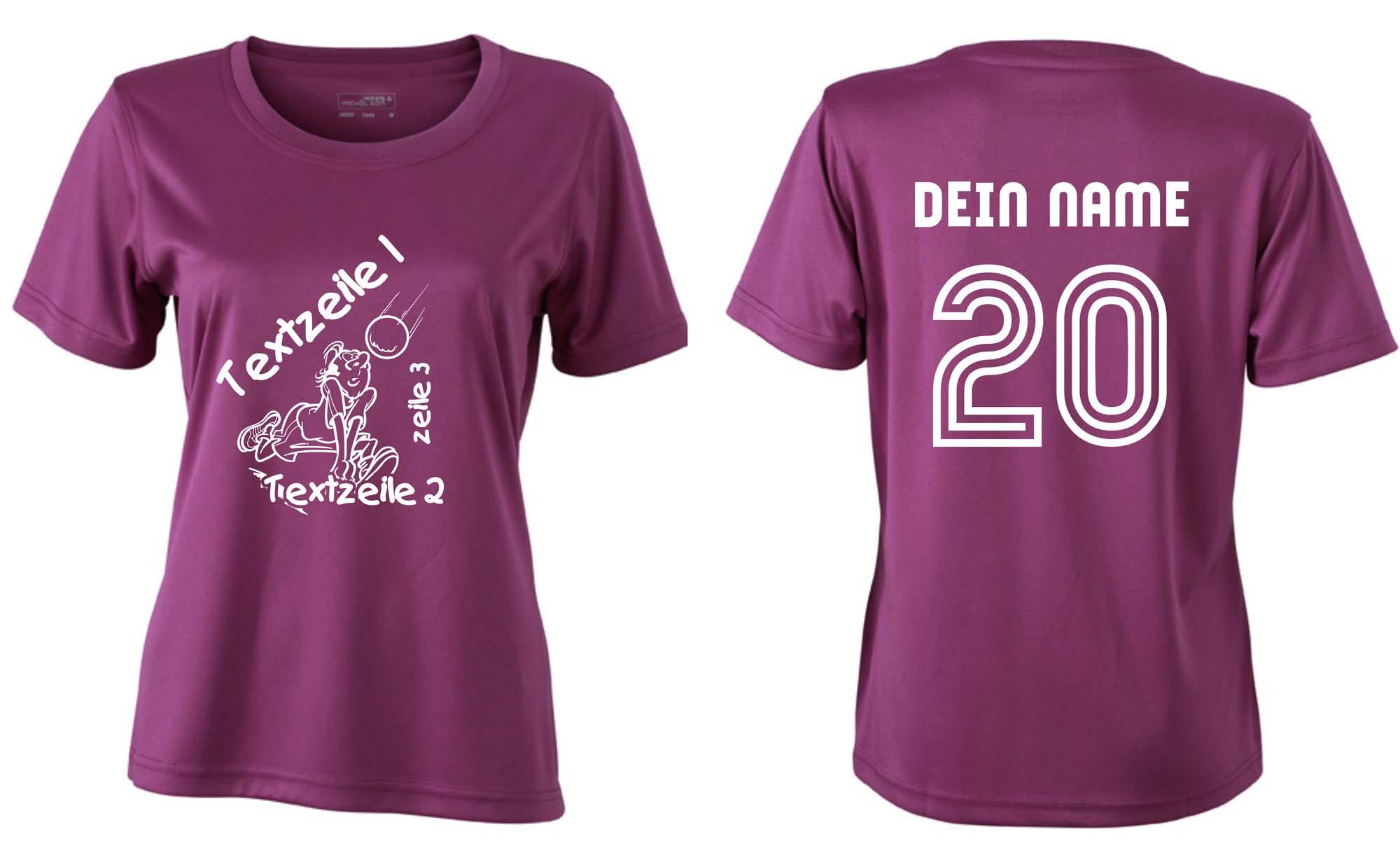 Meistershirt Volleyball Ladies ACTIV mit beidseitigem Druck